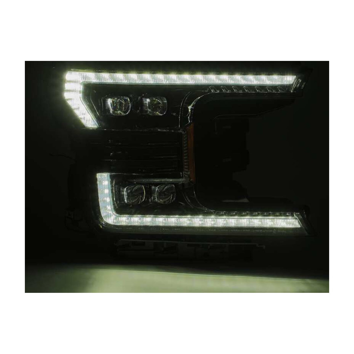 AlphaRex AlphaRex 18-20 Ford F-150 NOVA LED Proj Headlight Plank Style Alpha Blk w/Activ Light/Seq Signal/DRL