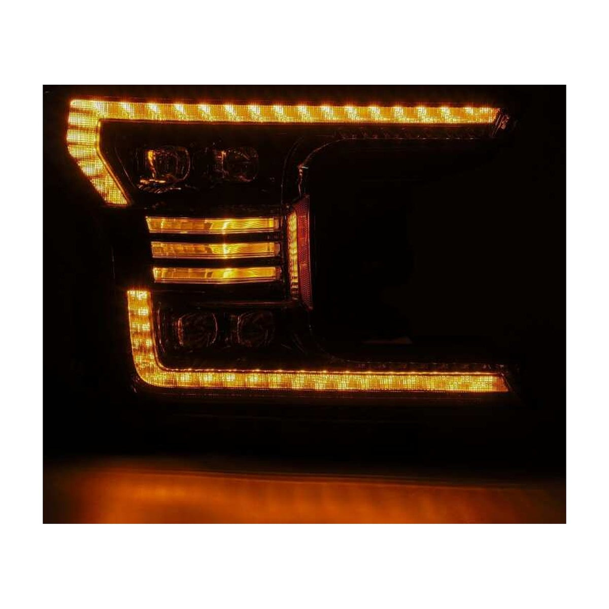 AlphaRex AlphaRex 18-20 Ford F-150 NOVA LED Proj Headlight Plank Style Alpha Blk w/Activ Light/Seq Signal/DRL