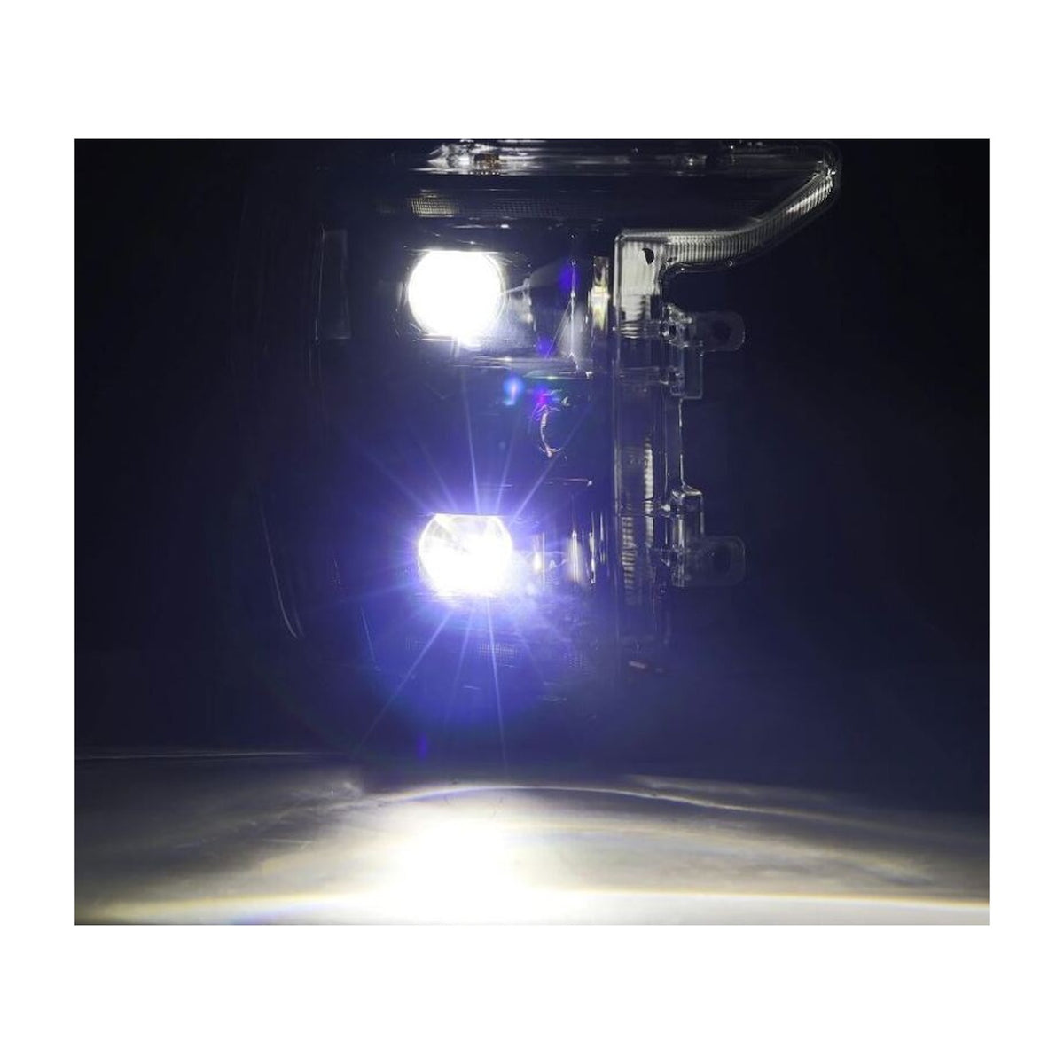 AlphaRex AlphaRex 21-22 Ford F150 Luxx-Series Projector Headlights Alpha-Black w/Activ Light/Seq Signal
