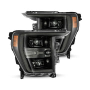 AlphaRex AlphaRex 21-22 Ford F150 Luxx-Series Projector Headlights Alpha-Black w/Activ Light/Seq Signal