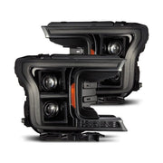 AlphaRex AlphaRex 18-20 Ford F-150 (Req. Conv F150 w/LED) LUXX LED Proj HL Alpha-Blk w/Actv Lt Seq Sig SB DRL