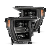 AlphaRex AlphaRex 21-22 Ford F150 PRO-Series Projector headlights Alpha-Black w/Activ Light/Seq Signal
