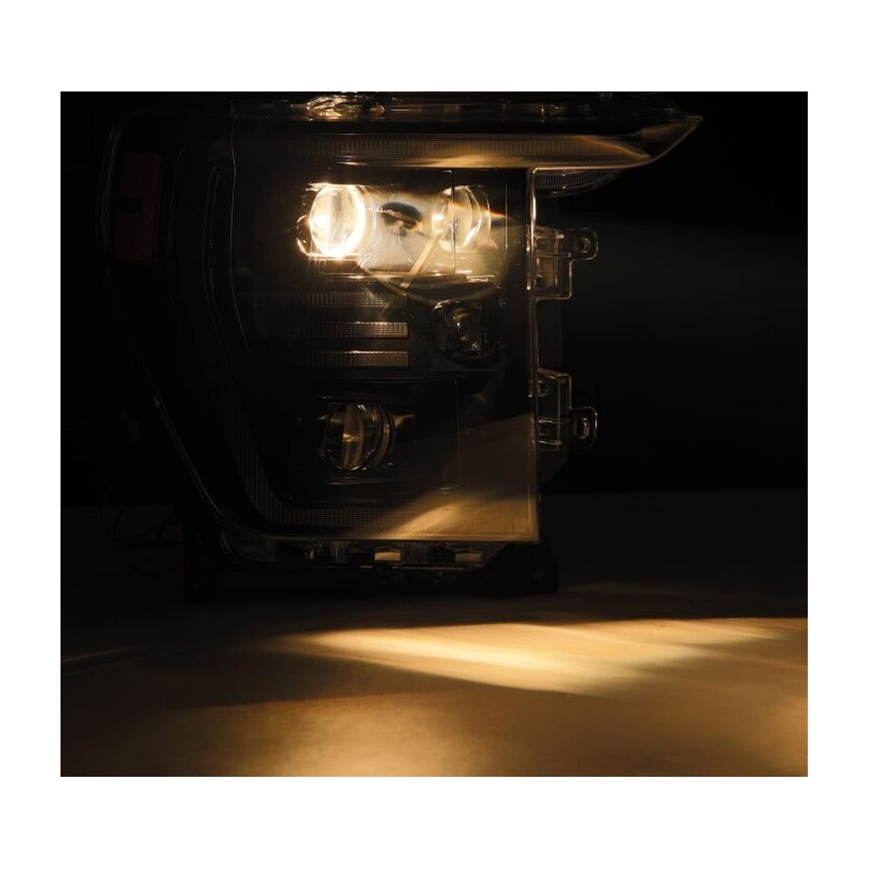 AlphaRex AlphaRex 21-22 Ford F150 PRO-Series Projector headlights Alpha-Black w/Activ Light/Seq Signal