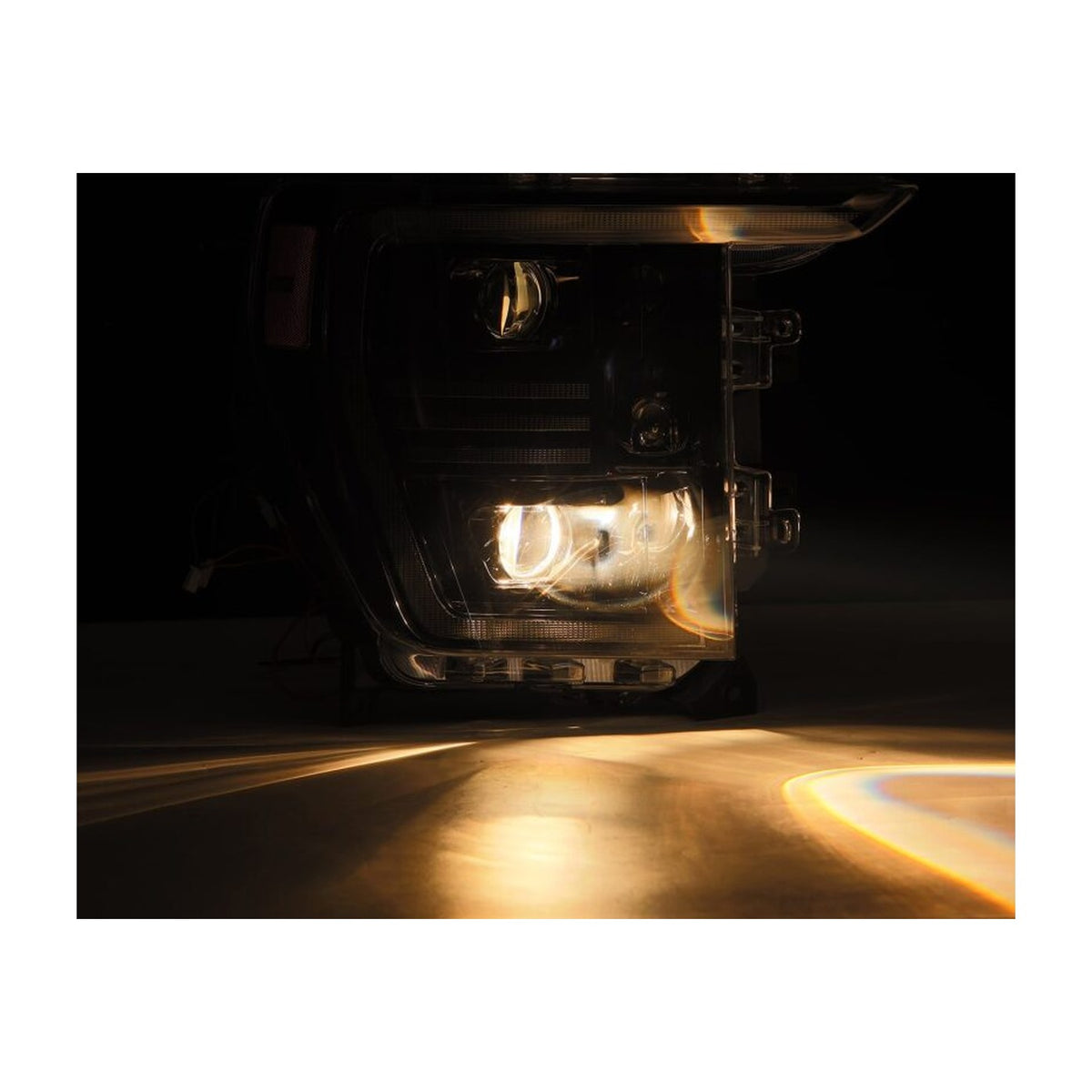 AlphaRex AlphaRex 21-22 Ford F150 PRO-Series Projector headlights Alpha-Black w/Activ Light/Seq Signal