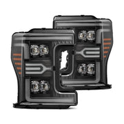 AlphaRex AlphaRex 17-19 Ford F-250/350/450 SD NOVA-Series LED Proj Headlights Bk w/Actv Light SeqSig & SBDRL