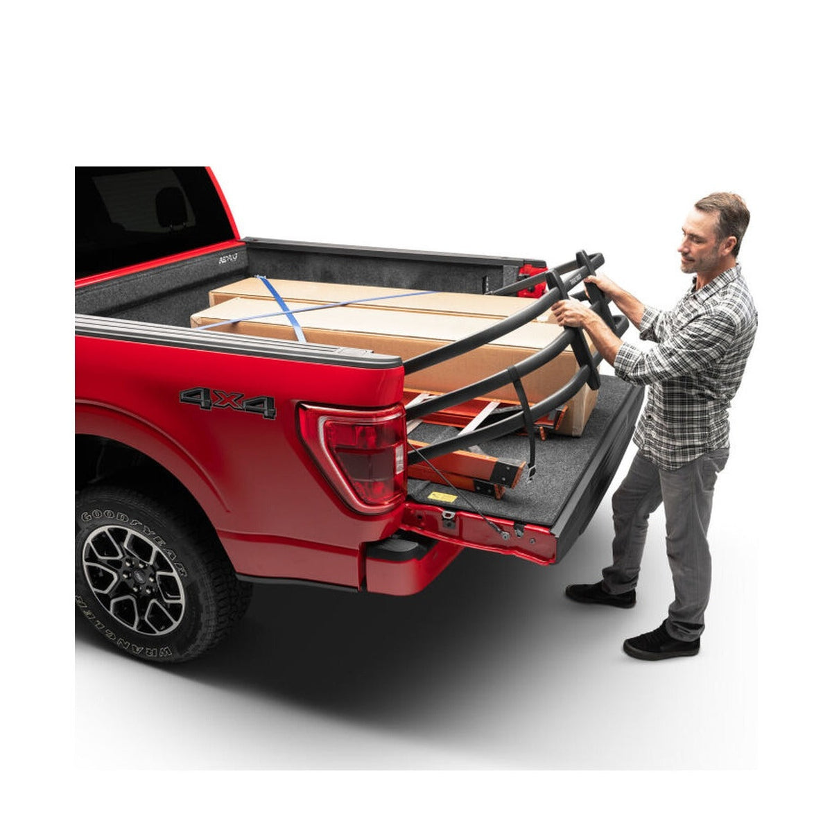 AMP Research AMP Research 04-22 Ford F-150 (Excl. 04 Heritage) / 07-21 Toyota Tundra BedXtender HD Max - Black, installed