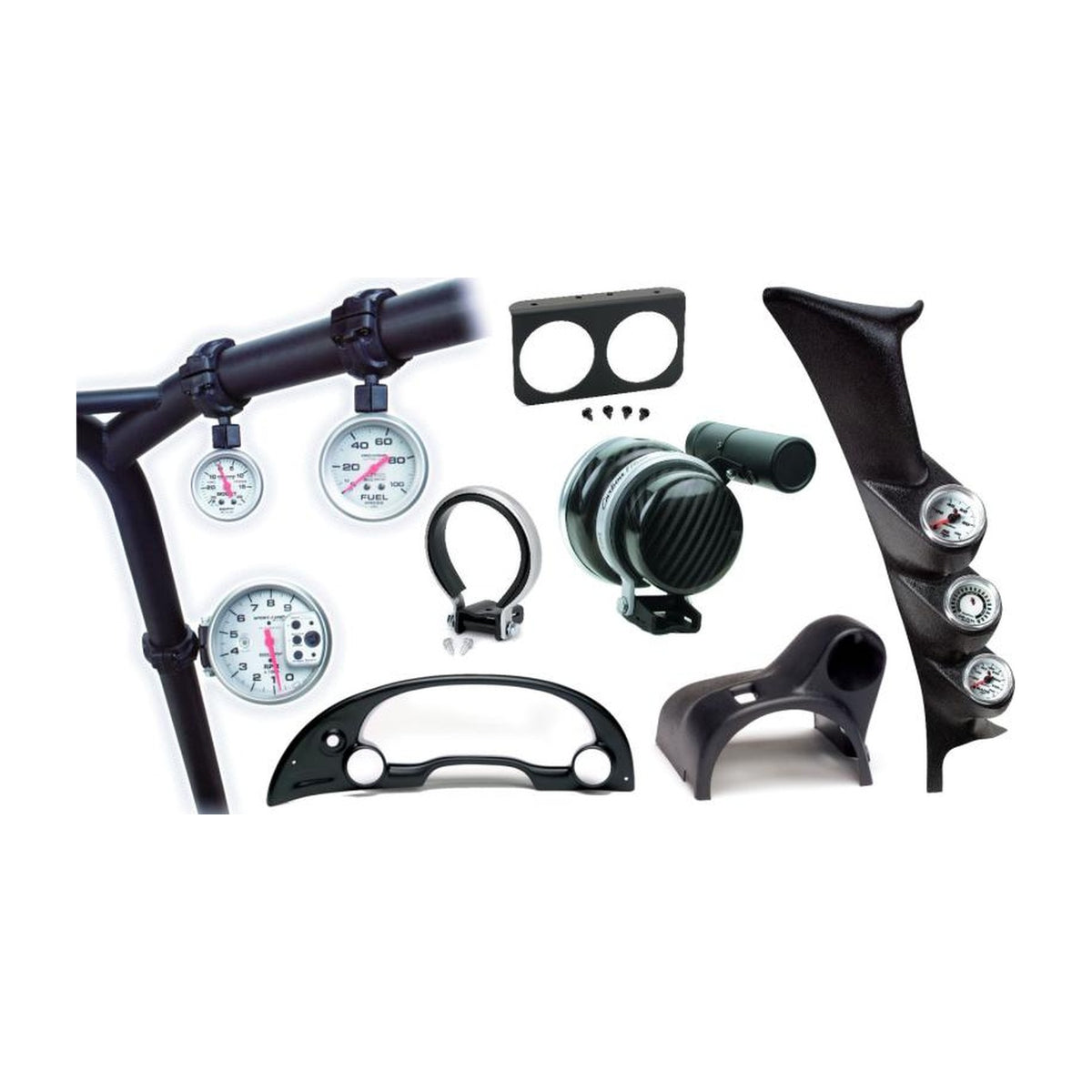 AutoMeter Autometer 2015+ Ford Mustang Coupe 2 1/6in Dual A-Pillar Gauge Mount
