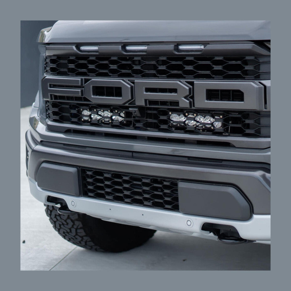Baja Designs Baja Designs 2021+ Ford Raptor OnX6 Behind Grill Kit -10in. Amber D/C