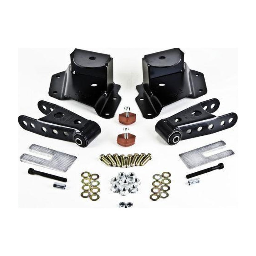 Belltech Belltech SHACKLE KIT 15-16 Ford F150 (All Cabs Short Bed Only) 4WD 1in / 2in Rear Drop