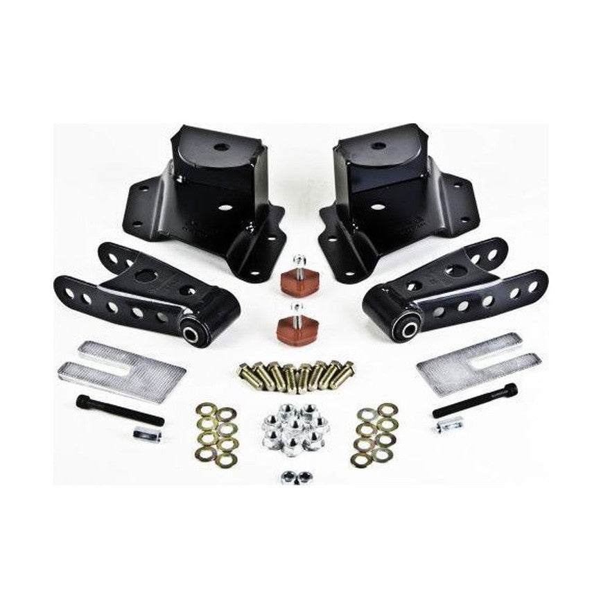 Belltech Belltech SHACKLE KIT 15-16 Ford F150 (All Cabs Short Bed Only) 4WD 1in / 2in Rear Drop