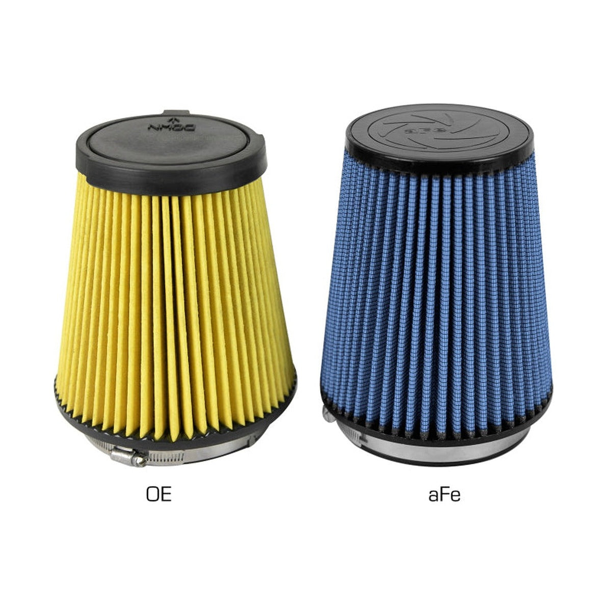 aFe aFe MagnumFLOW Replacement Air Filter w/ Pro 5R Media 16-19 Ford Mustang GT350 V8-5.2L
