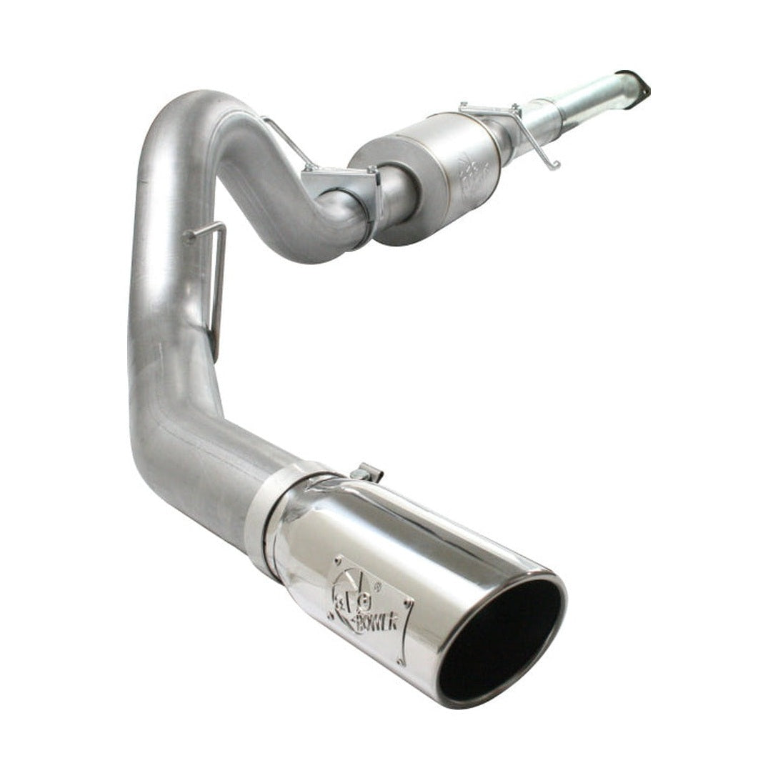 aFe aFe Atlas Exhaust 4in Aluminized Cat-Back w/ 304 SS Polished Tip 11-13 Ford F-150 EcoBoost V6 3.5L