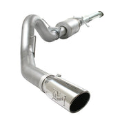 aFe aFe Atlas Exhaust 4in Aluminized Cat-Back w/ 304 SS Polished Tip 11-13 Ford F-150 EcoBoost V6 3.5L