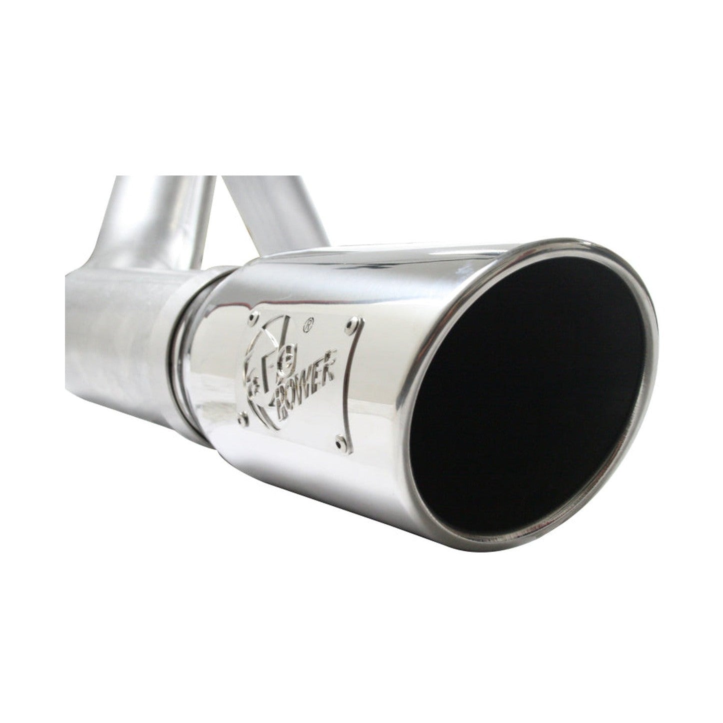 aFe aFe Atlas Exhaust 4in Aluminized Cat-Back w/ 304 SS Polished Tip 11-13 Ford F-150 EcoBoost V6 3.5L