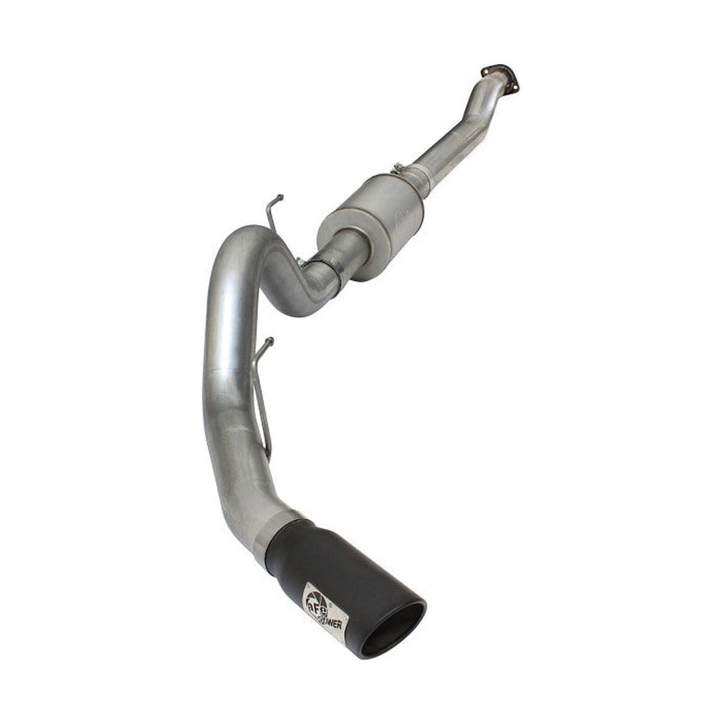 aFe aFe Atlas Exhausts 4in Cat-Back Aluminized Steel Exhaust Sys 2015 Ford F-150 V6 3.5L (tt) Black Tip