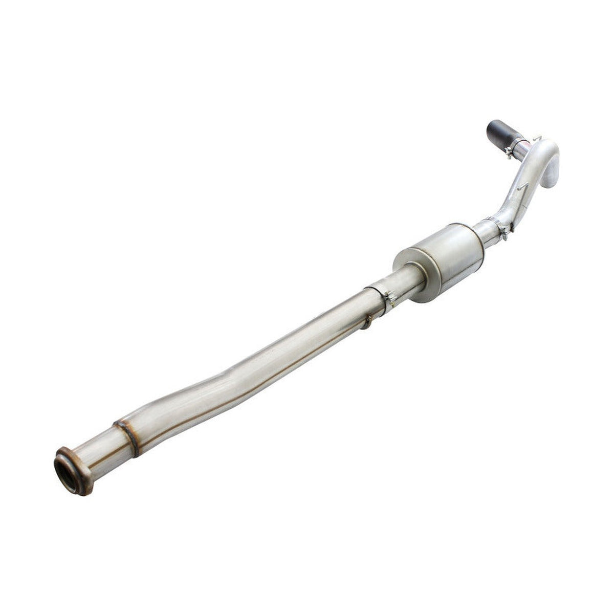 aFe aFe Atlas Exhausts 4in Cat-Back Aluminized Steel Exhaust Sys 2015 Ford F-150 V6 3.5L (tt) Black Tip
