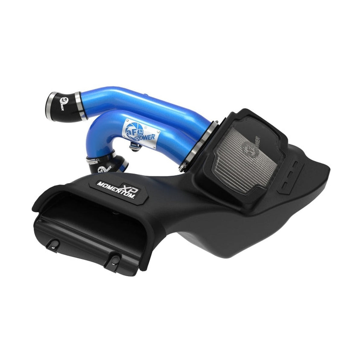 aFe aFe 21-22 Ford F-150 Raptor V6-3.5L(tt) Momentum XP Cold Air Intake System Blue w/ Pro Dry S Filter