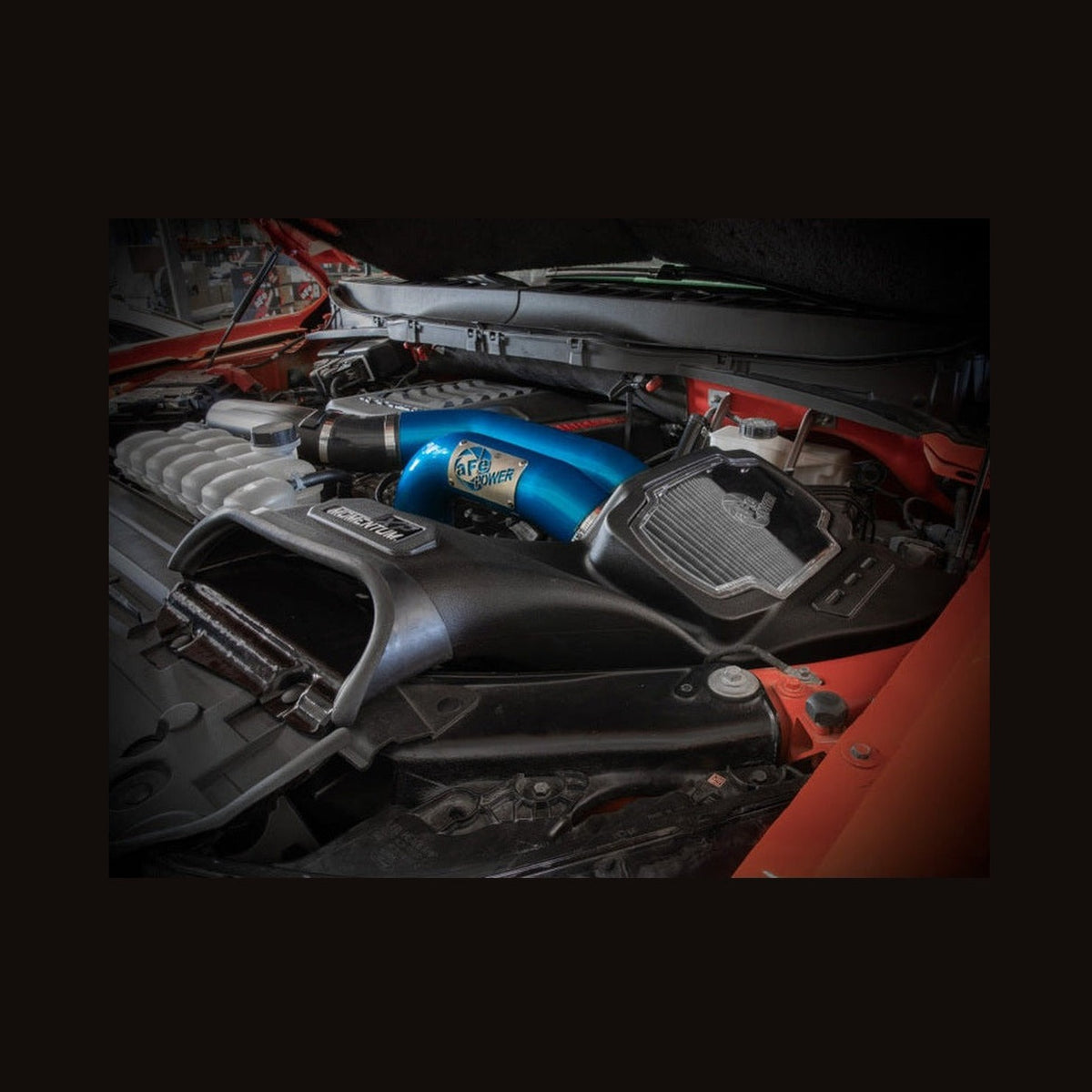 aFe aFe 21-22 Ford F-150 Raptor V6-3.5L(tt) Momentum XP Cold Air Intake System Blue w/ Pro Dry S Filter