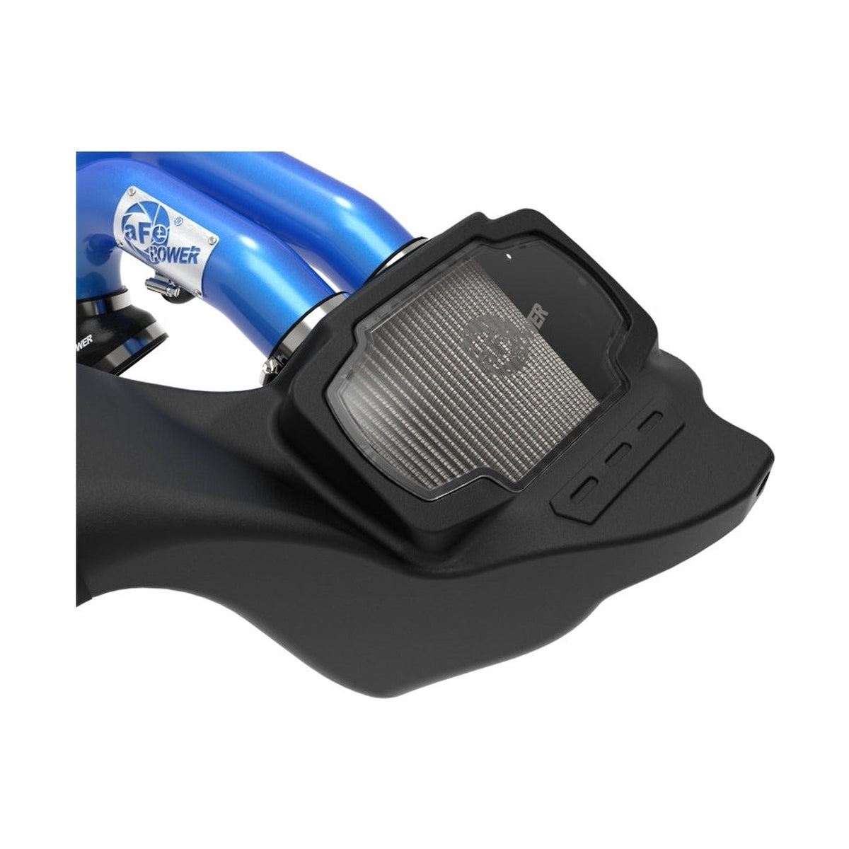 aFe aFe 21-22 Ford F-150 Raptor V6-3.5L(tt) Momentum XP Cold Air Intake System Blue w/ Pro Dry S Filter
