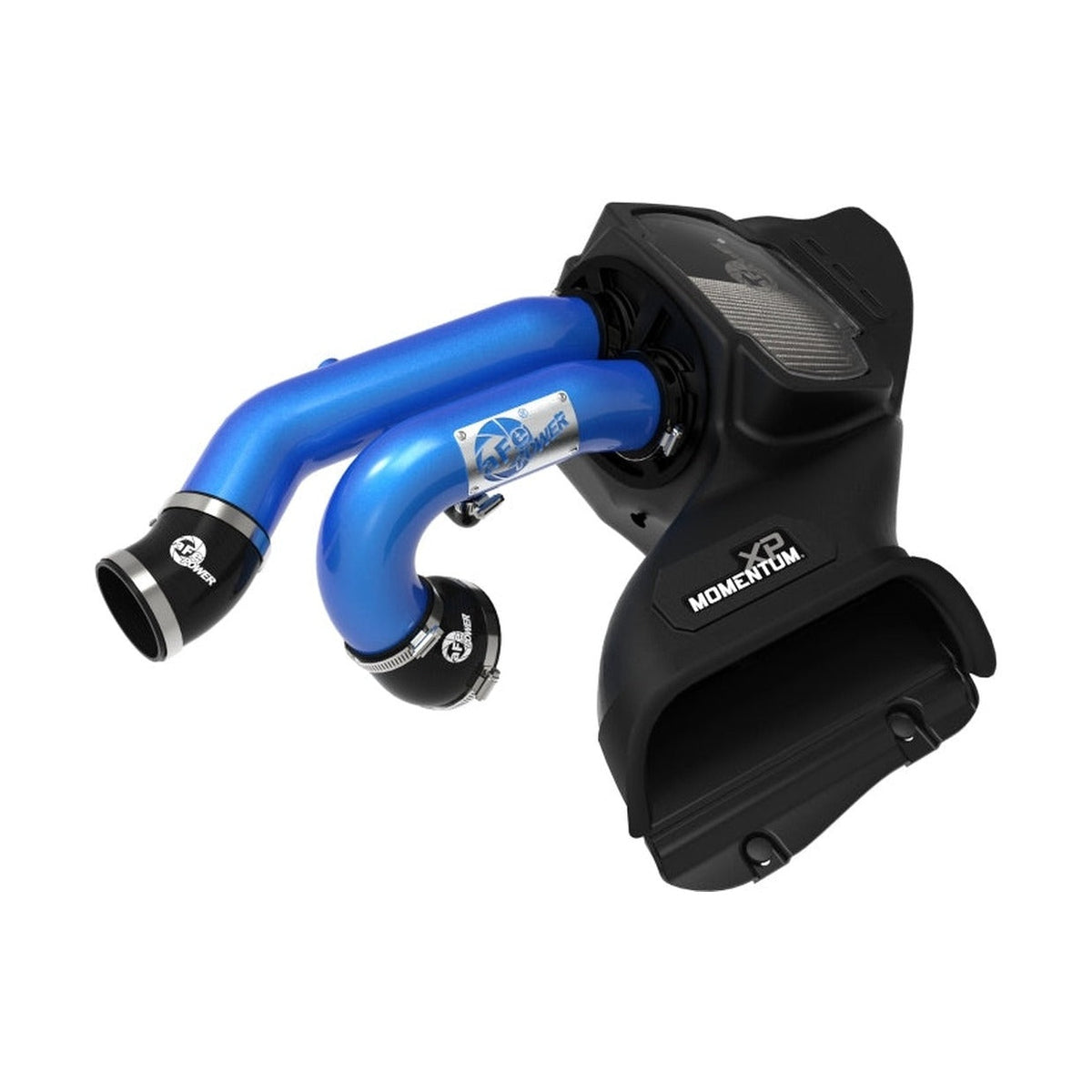 aFe aFe 21-22 Ford F-150 Raptor V6-3.5L(tt) Momentum XP Cold Air Intake System Blue w/ Pro Dry S Filter