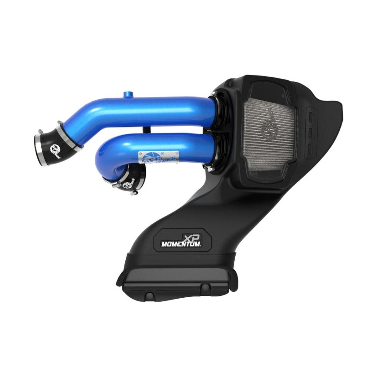 aFe aFe 21-22 Ford F-150 Raptor V6-3.5L(tt) Momentum XP Cold Air Intake System Blue w/ Pro Dry S Filter