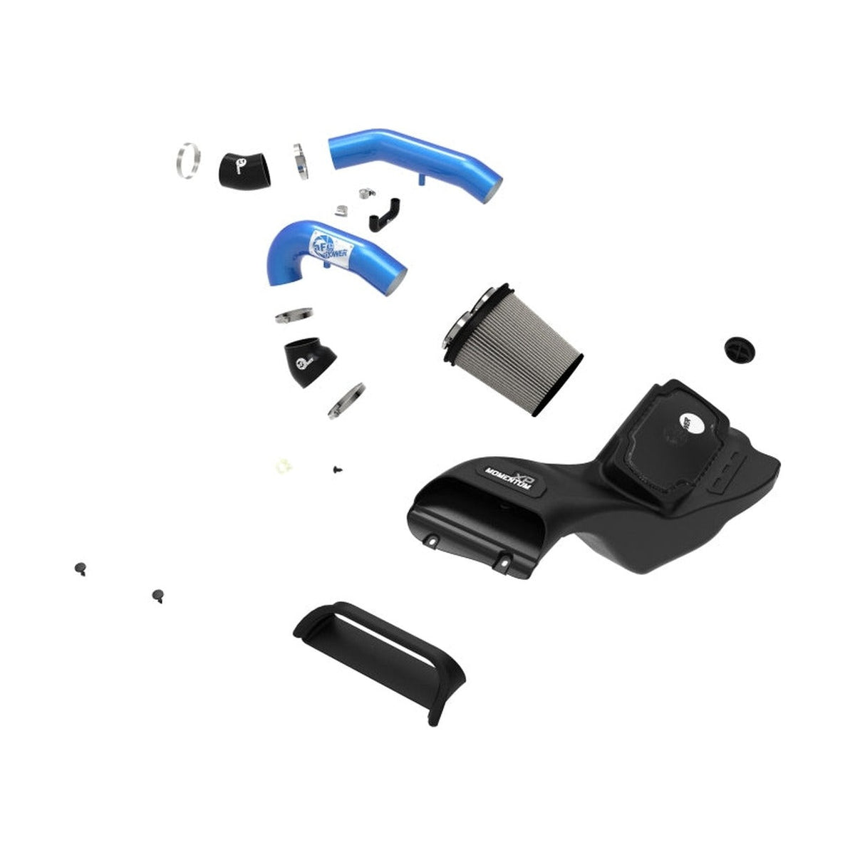 aFe aFe 21-22 Ford F-150 Raptor V6-3.5L(tt) Momentum XP Cold Air Intake System Blue w/ Pro Dry S Filter