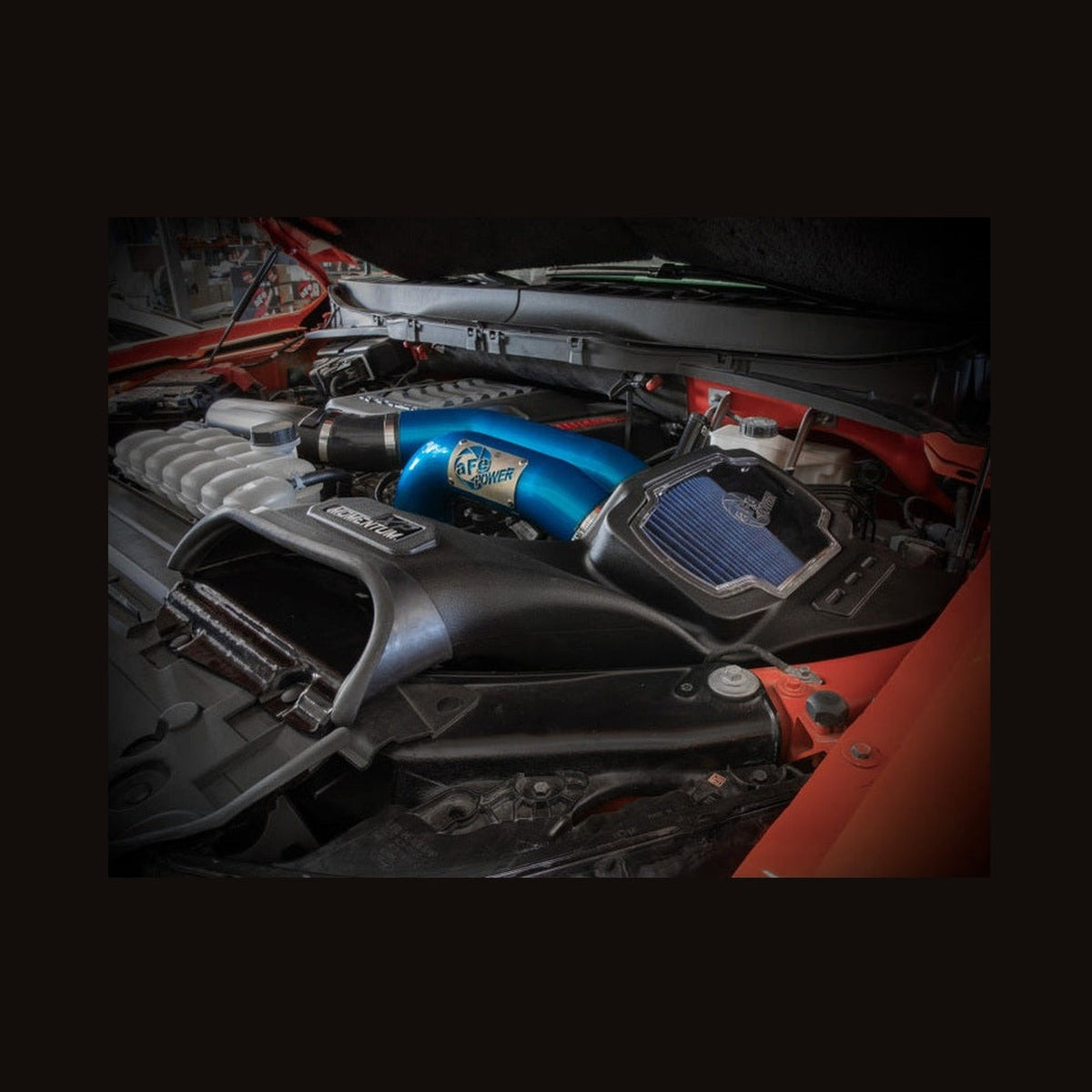 aFe aFe 21-22 Ford F-150 Raptor V6-3.5L(tt) Momentum XP Cold Air Intake System - Blue w/ Pro 5R Filter