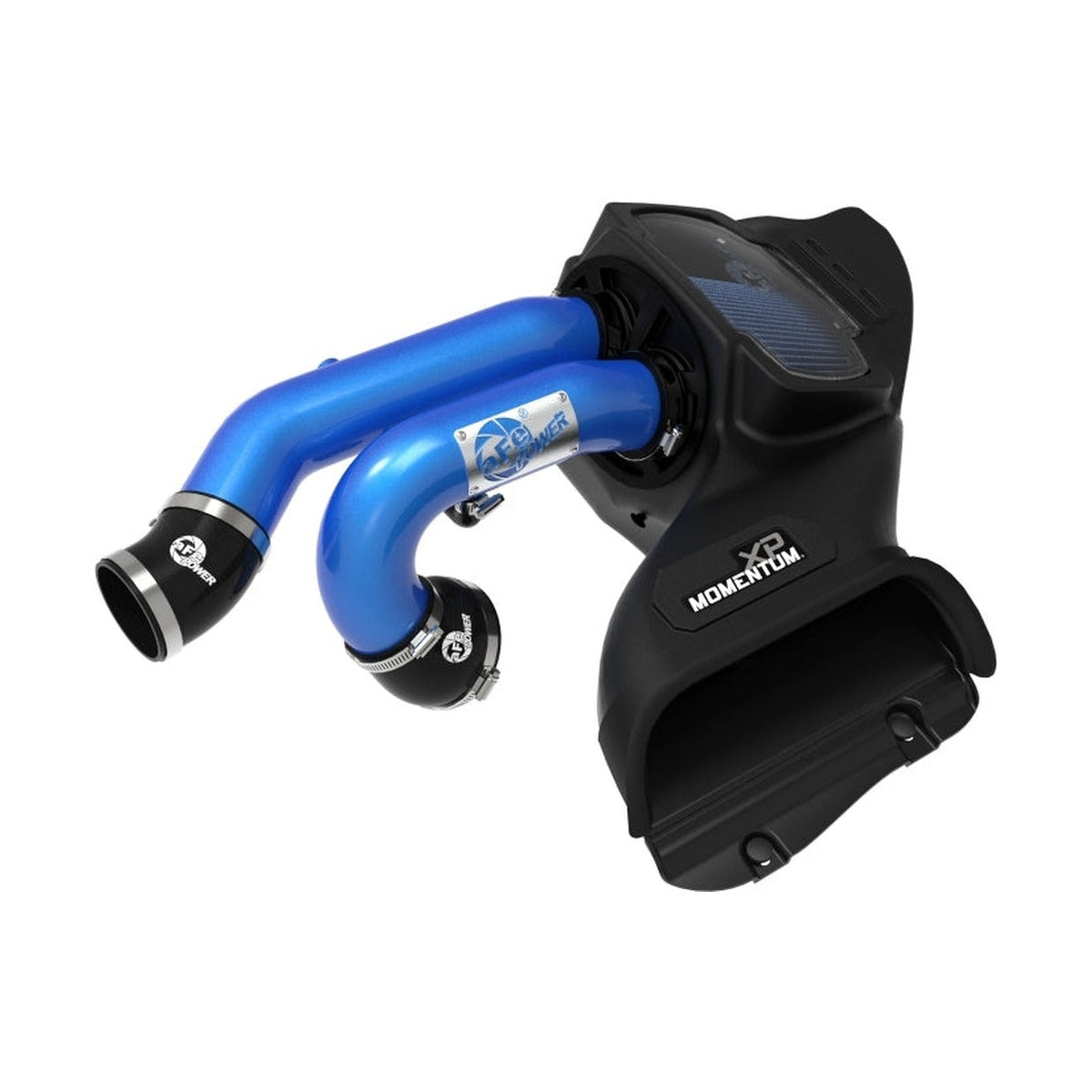 aFe aFe 21-22 Ford F-150 Raptor V6-3.5L(tt) Momentum XP Cold Air Intake System - Blue w/ Pro 5R Filter