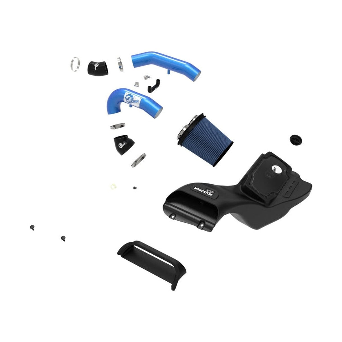aFe aFe 21-22 Ford F-150 Raptor V6-3.5L(tt) Momentum XP Cold Air Intake System - Blue w/ Pro 5R Filter