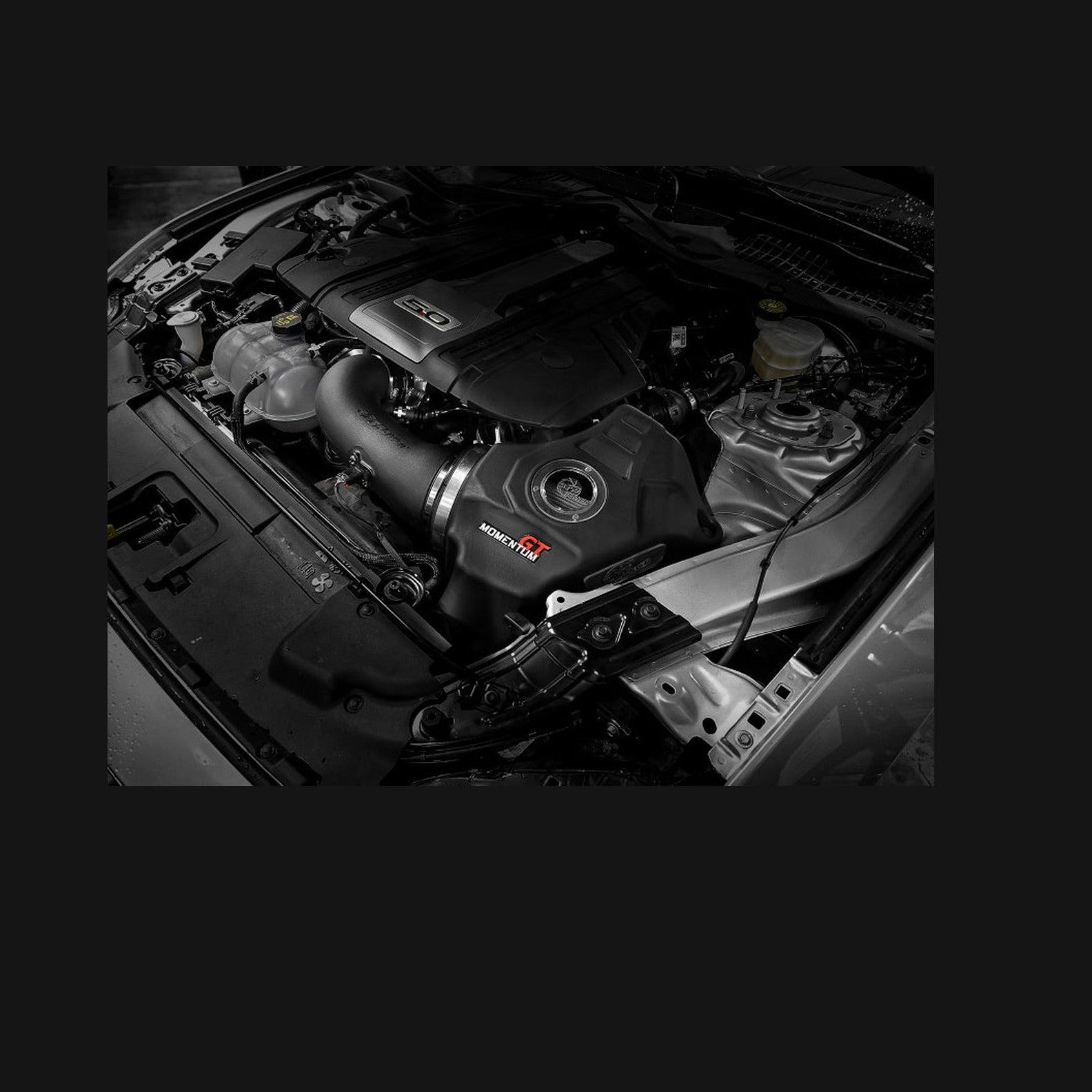 aFe aFe POWER Momentum GT Pro Dry S Cold Air Intake System 18-19 Ford Mustang GT V8-5.0L, installed