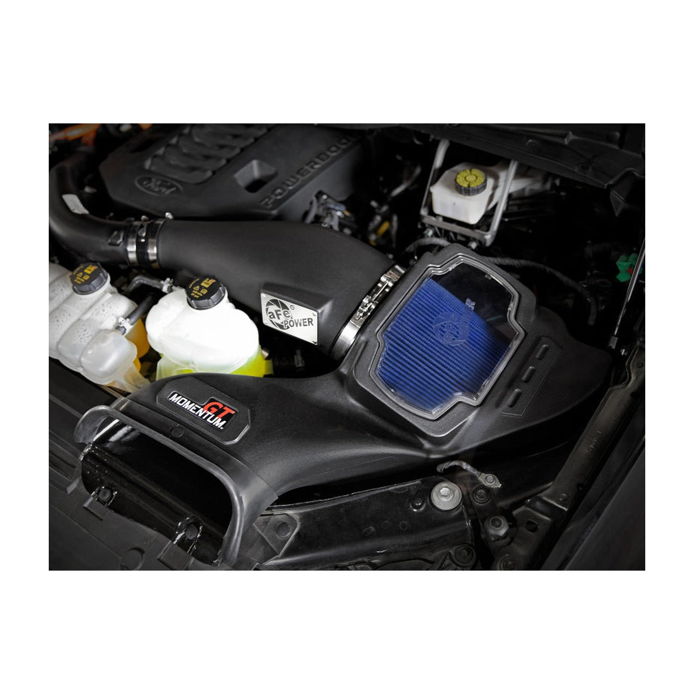 aFe aFe Momentum GT Pro 5R Cold Air Intake System 2021-2022 Ford F-150 V6-3.5L (tt) PowerBoost, installed