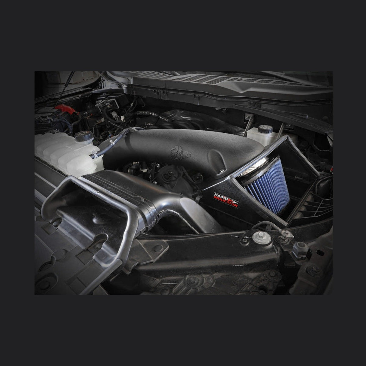 aFe aFe Rapid Induction Cold Air Intake System w/Pro 5R Filter 2021+ Ford F-150 V8-5.0L, installed