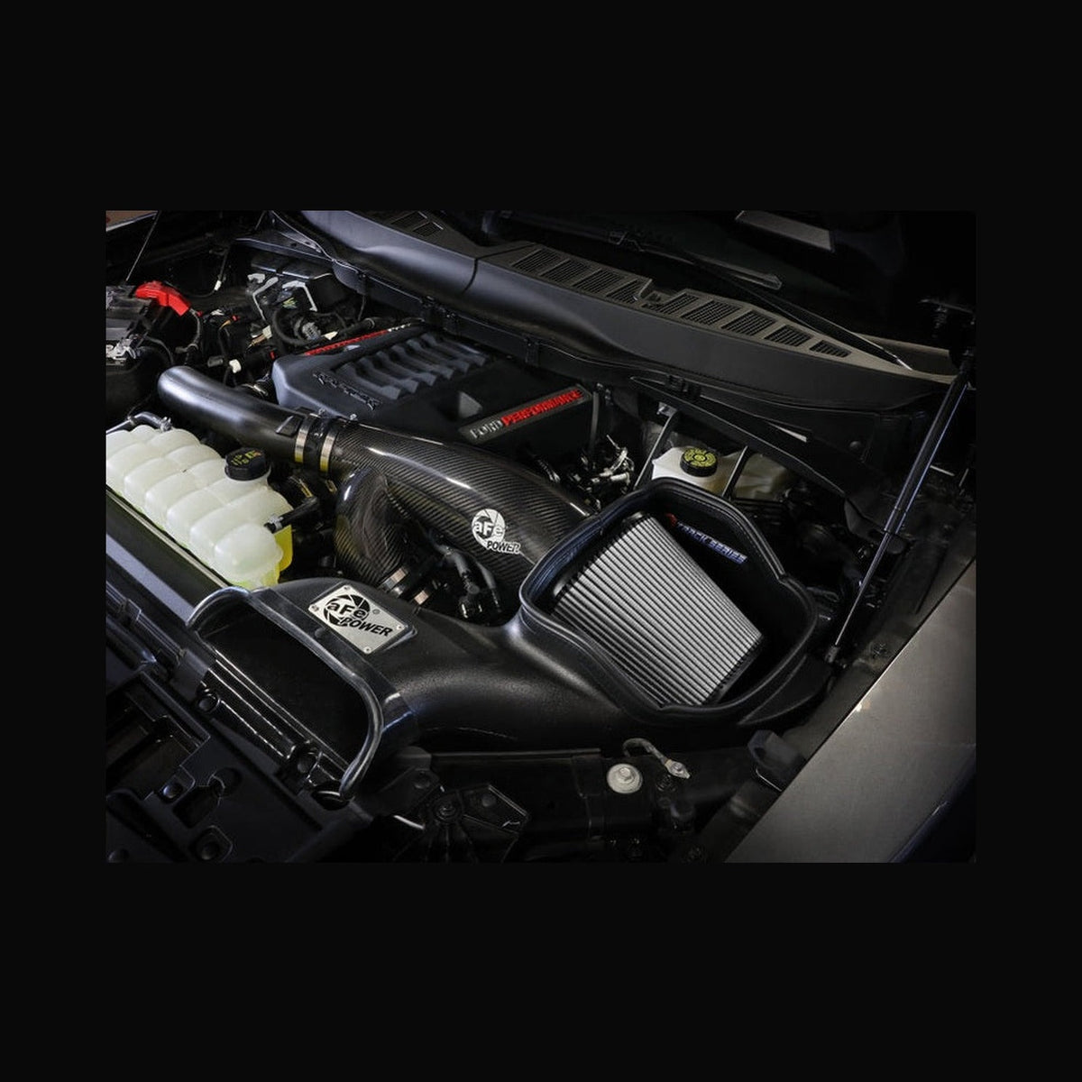aFe aFe 21-24 Ford F150 Raptor Track Series Carbon Fiber Cold Air Intake System w/ Pro DRY S Filter