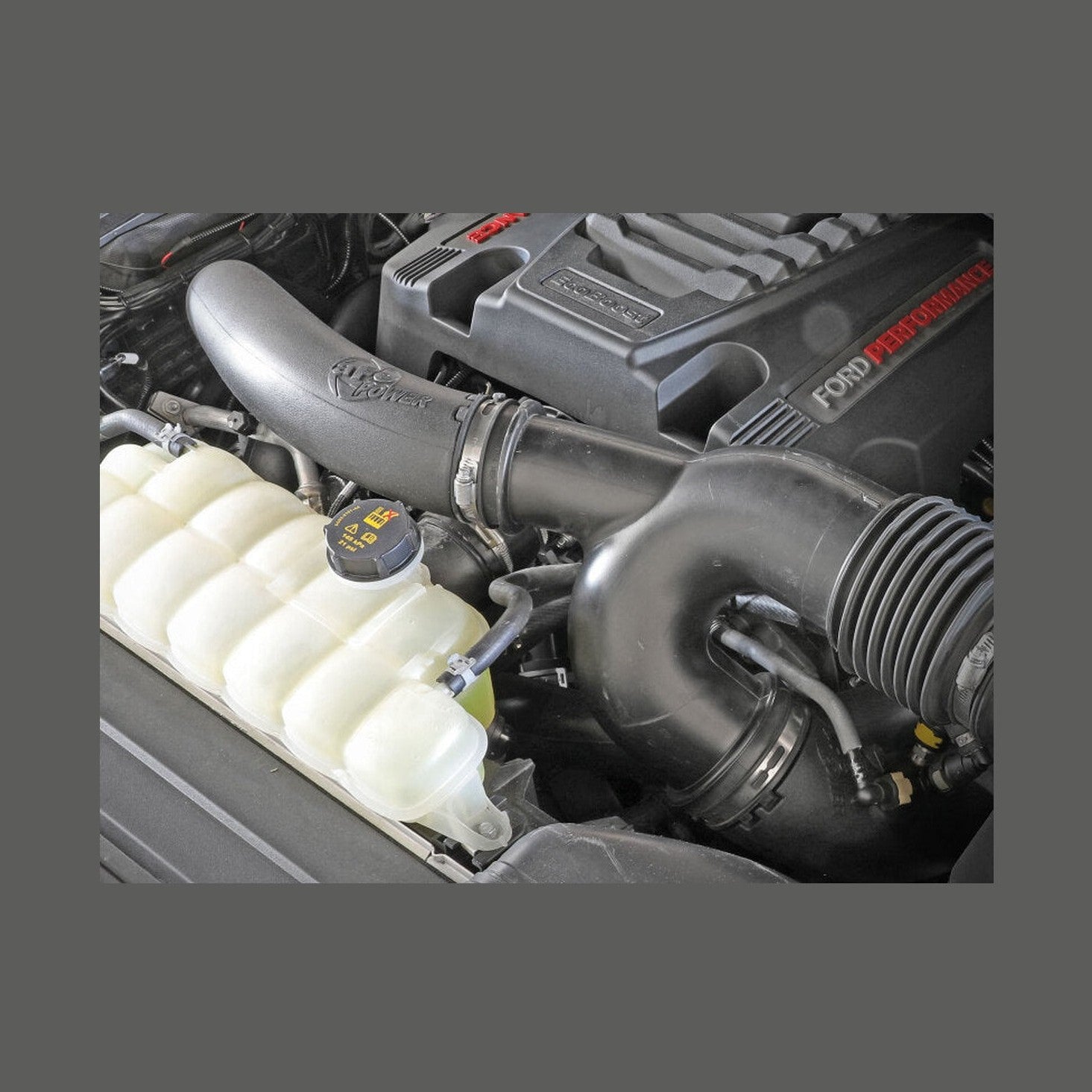 aFe aFe Power 17-20 Ford Raptor 3.5L V6 Turbo Inlet Pipes, installed