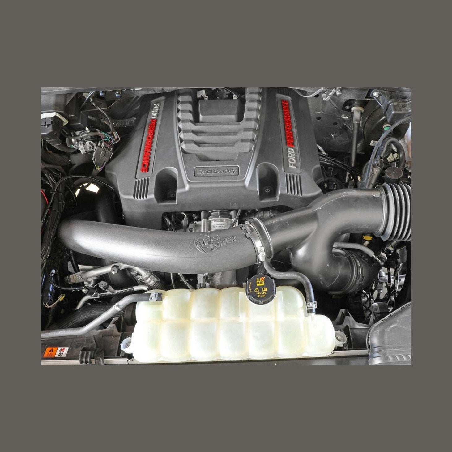 aFe aFe Power 17-20 Ford Raptor 3.5L V6 Turbo Inlet Pipes, installed