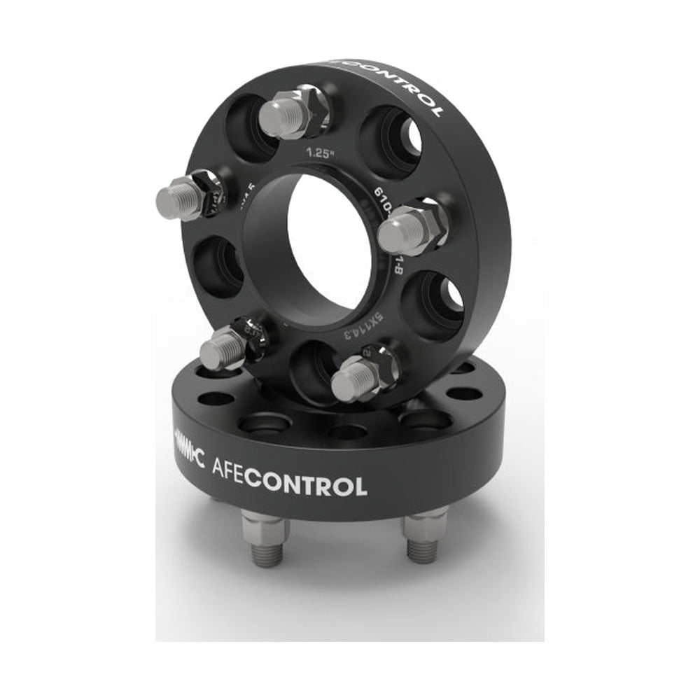 aFe aFe CONTROL Billet Aluminum Wheel Spacers 5x114.3 CB70.5 1.25in - 15-24 Ford Mustang/20-23 Explorer