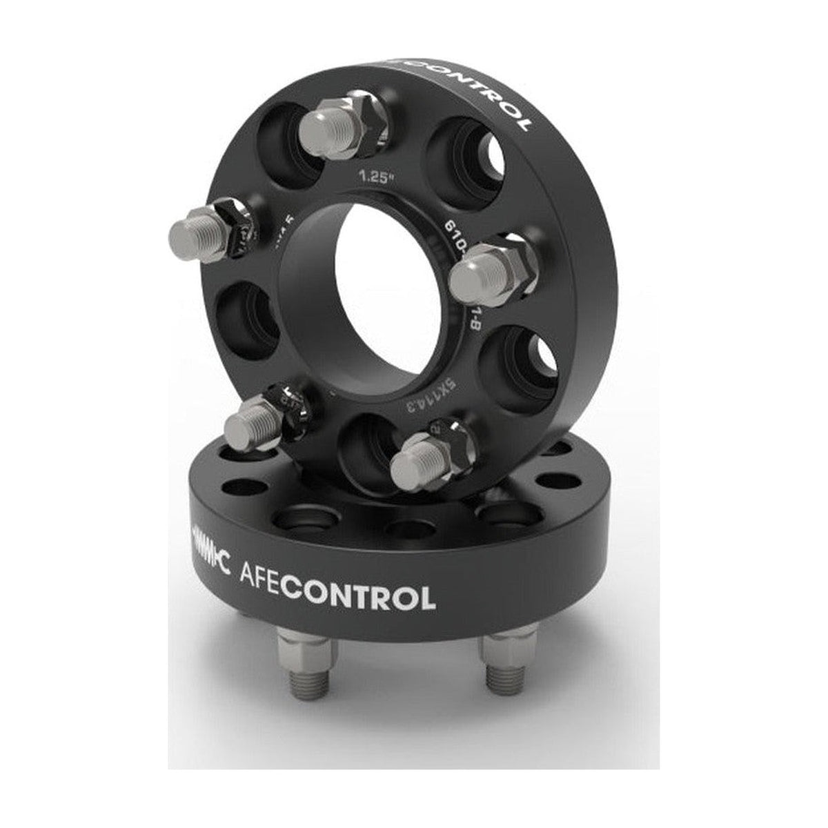 aFe aFe CONTROL Billet Aluminum Wheel Spacers 5x114.3 CB70.5 1.25in - 15-24 Ford Mustang/20-23 Explorer