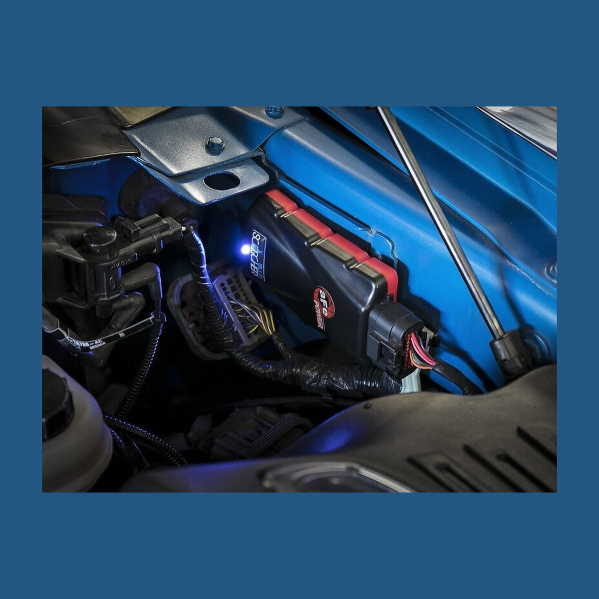 aFe aFe Scorcher Blue Module 2021 Ford F-150 V6-2.7L (tt)/3.5L (tt), installed