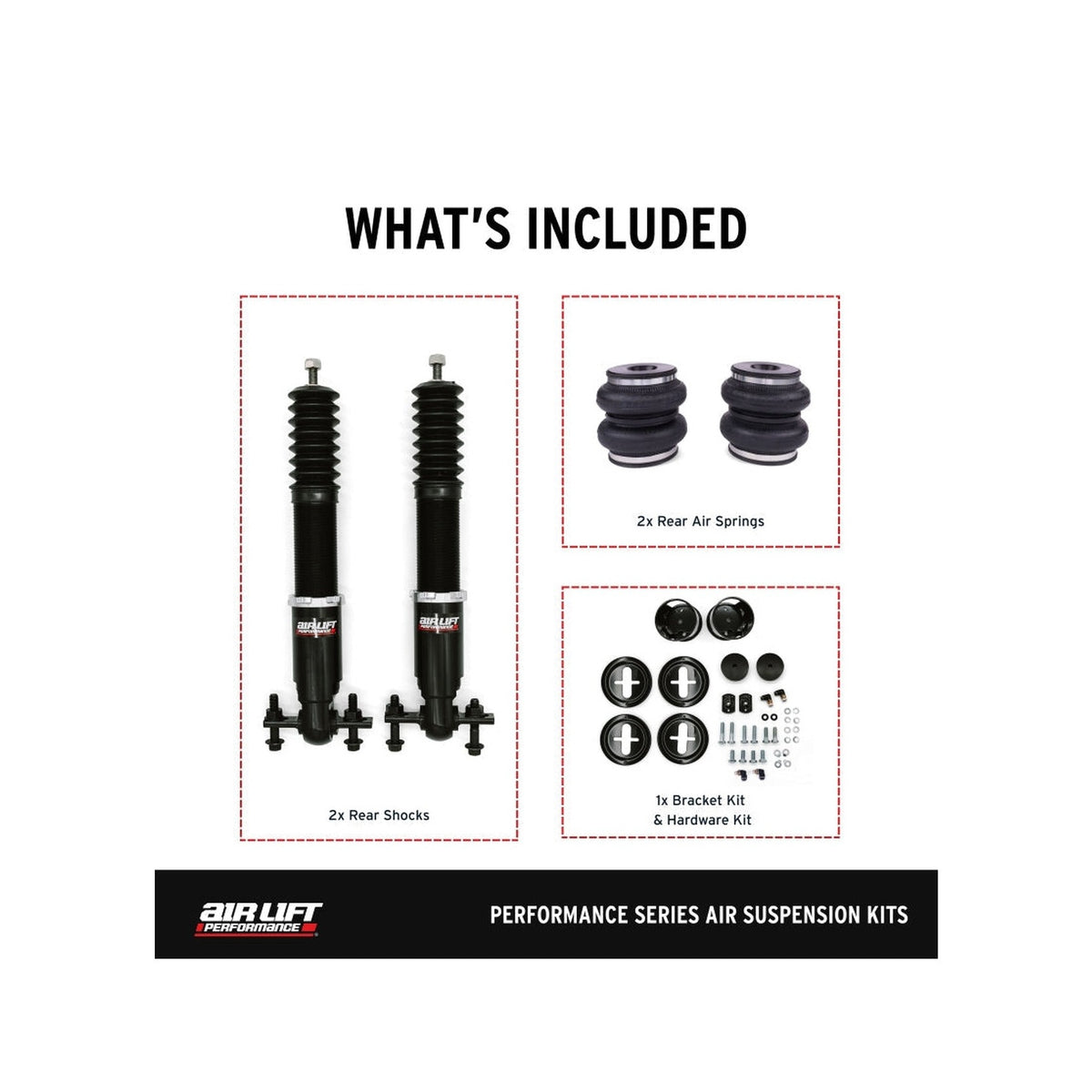 Air Lift Air Lift Performance 15-23 Ford Mustang S550/24-25 S650 Air Suspension Rear Kit