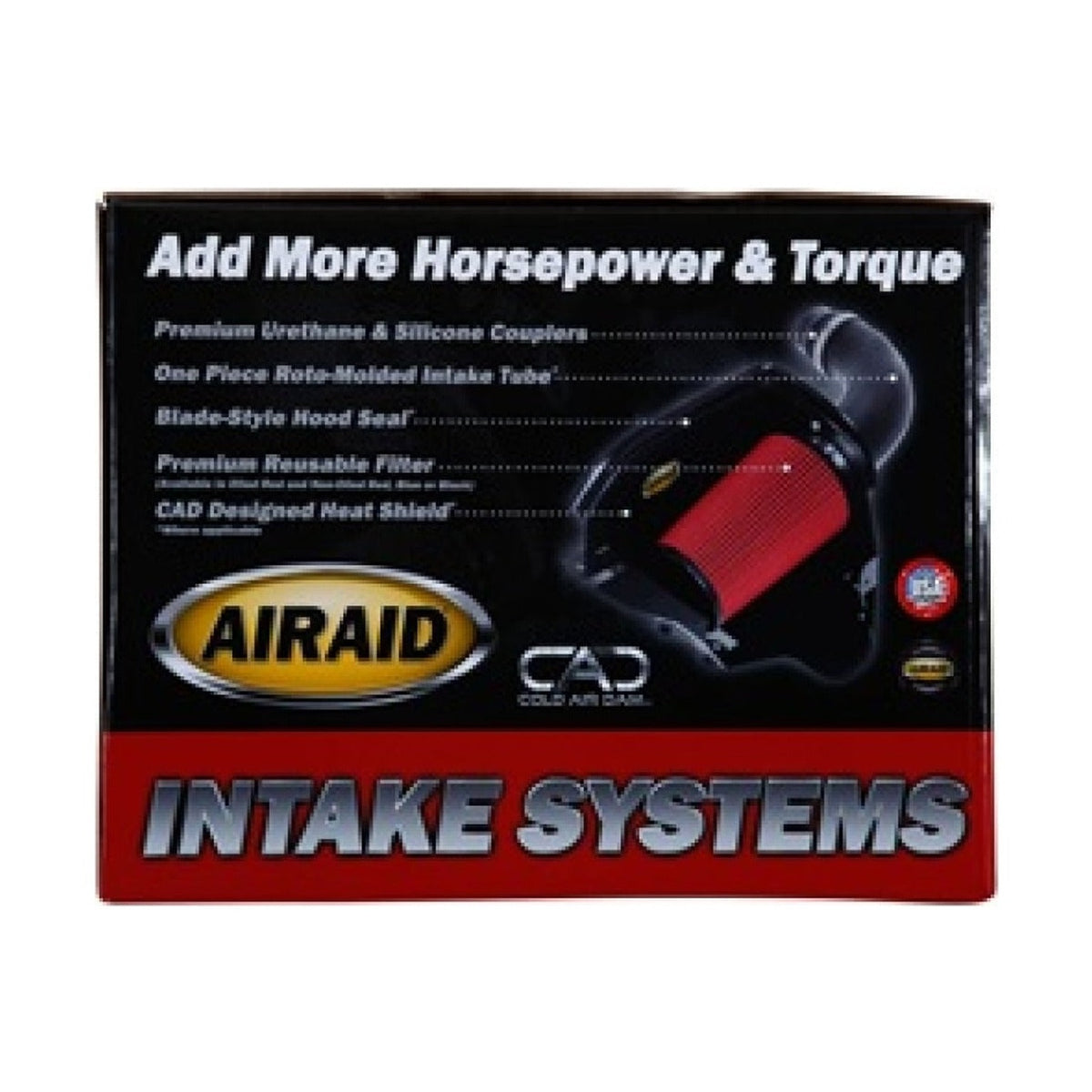 Airaid Airaid 10-14 Ford SVT Raptor / 11-13 F-150 6.2L CAD Intake System w/ Tube (Dry / Red Media)