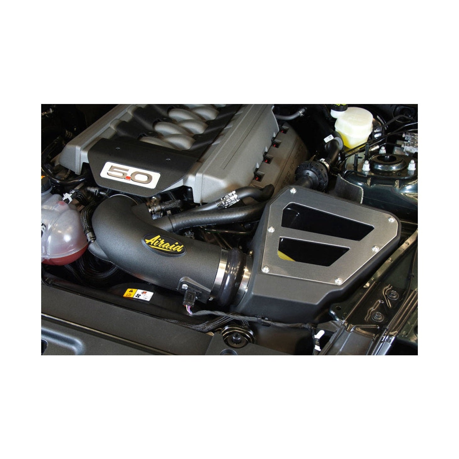 Airaid Airaid 15-17 Ford Mustang GT V8 5.0L F/I Performance Air Intake System, installed