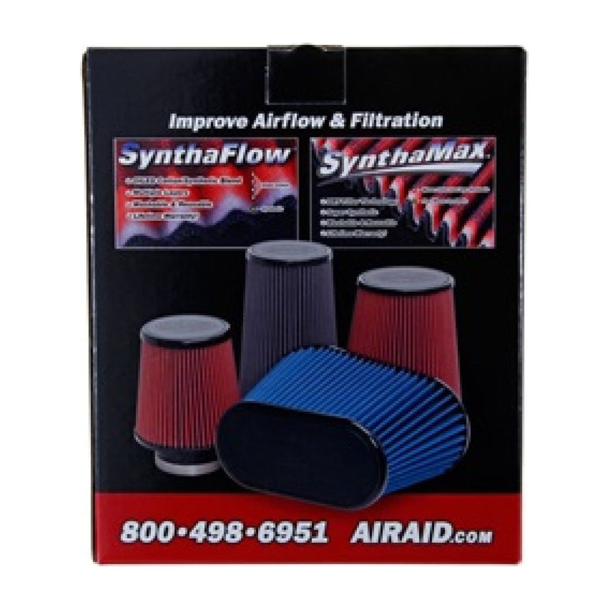 Airaid Airaid 10-14 Ford Mustang Shelby 5.4L Supercharged Direct Replacement Filter - Oiled / Red Media