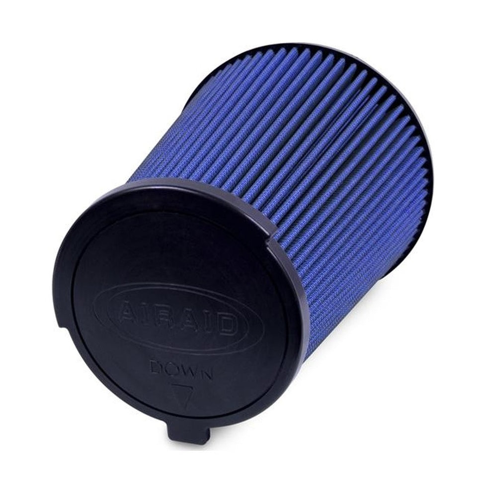 Airaid Airaid 10-14 Ford Mustang Shelby 5.4L Supercharged Direct Replacement Filter - Oiled / Blue Media