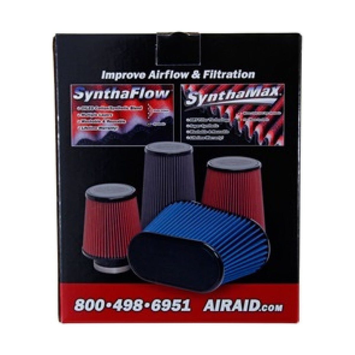 Airaid Airaid 10-14 Ford Mustang Shelby 5.4L Supercharged Direct Replacement Filter - Dry / Blue Media