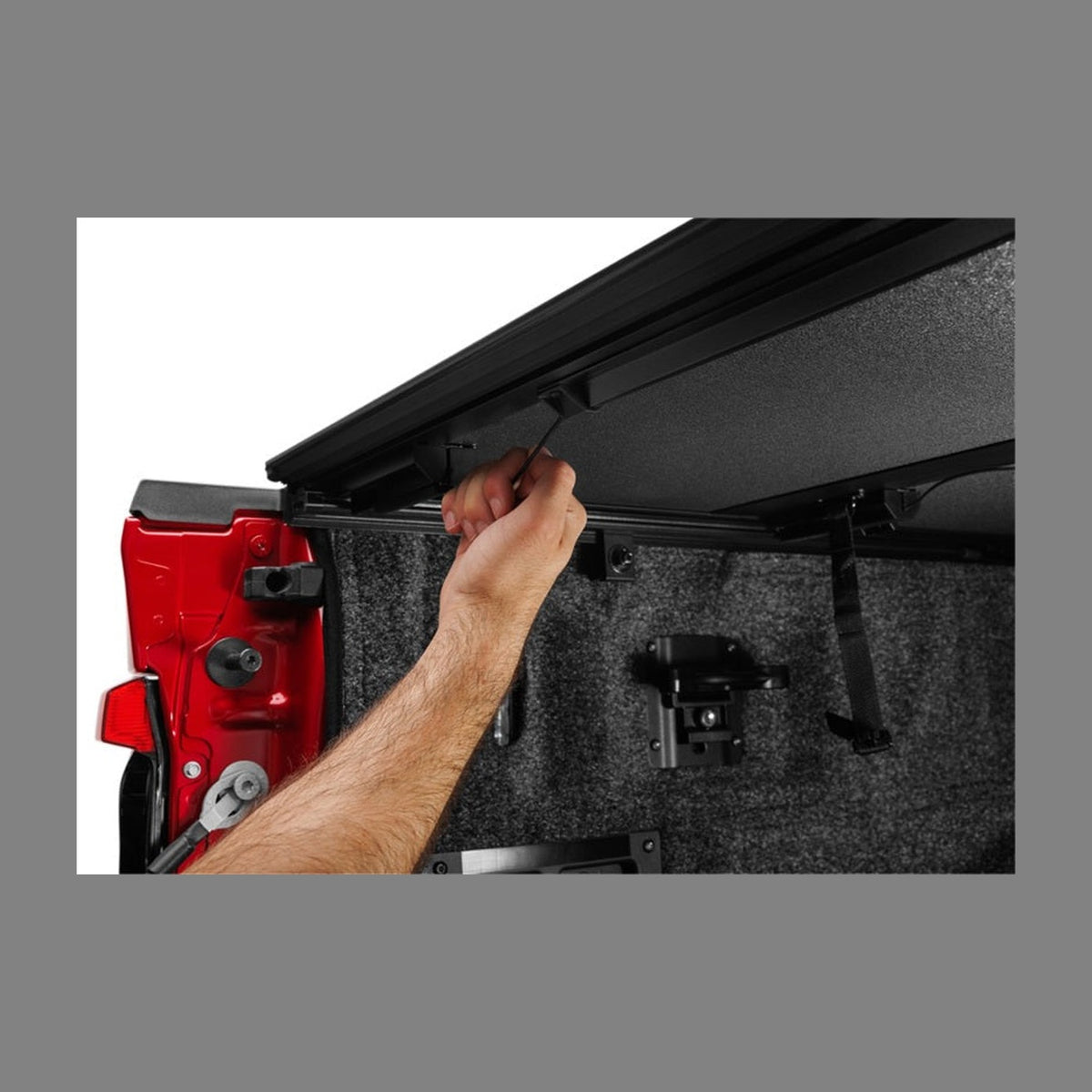 BAK BAK 21-22 Ford F-150 (Incl. 2022 Lightning) BAKFlip MX4 5.7ft Bed Cover - Matte Finish, installed