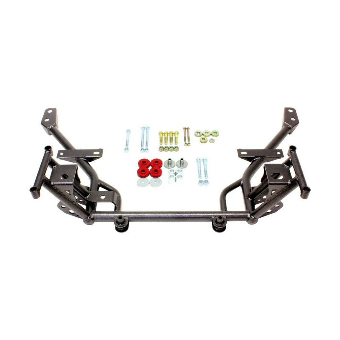 BMR Suspension BMR 05-14 S197 Mustang K-Member w/ 1/2in Lowered Motor Mount and STD. Rack Mounts - Black Hammertone