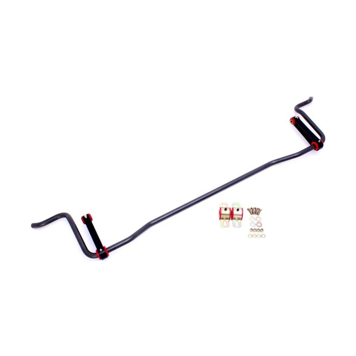 BMR Suspension BMR 05-10 S197 Mustang Rear Solid 22mm Sway Bar Kit w/ Bushings & Billet Links - Black Hammertone