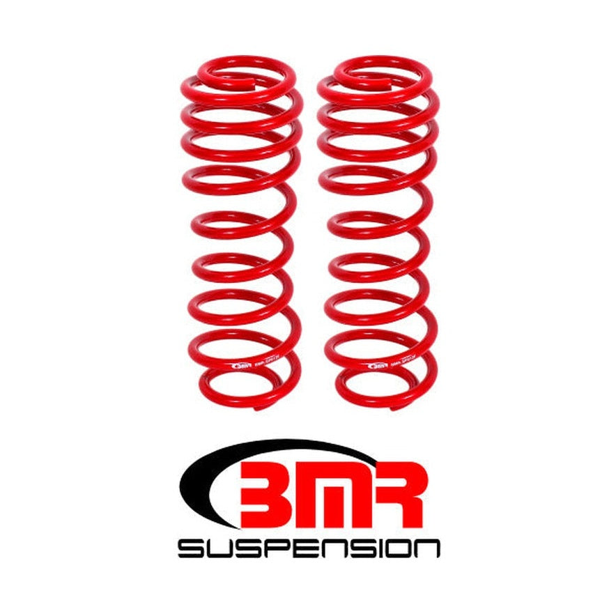 BMR Suspension BMR 05-14 S197 Mustang GT/GT500 Rear Performance/Drag Lowering Springs - Red
