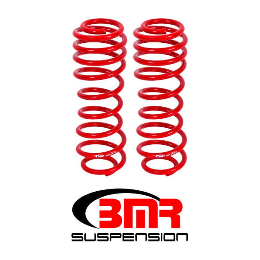 BMR Suspension BMR 05-14 S197 Mustang GT/GT500 Rear Performance/Drag Lowering Springs - Red
