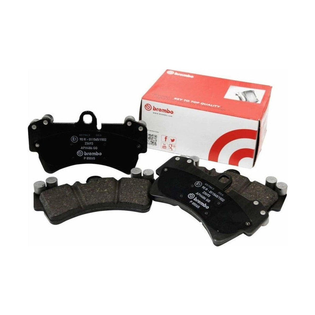 Brembo OE Brembo 04-12 Ford F-150/06-08 Lincoln Mark LT Rear Premium NAO Ceramic OE Equivalent Pad